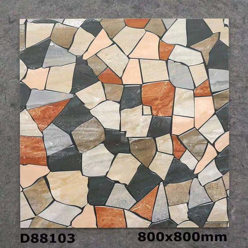 Non Slip Porcelain Rustic Digital Ceramic Tiles For Living Room 10 Mm Thickness